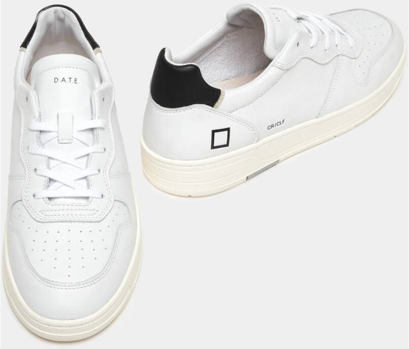 D.a.t.e. Witte sneakers met geperforeerde neus White Heren