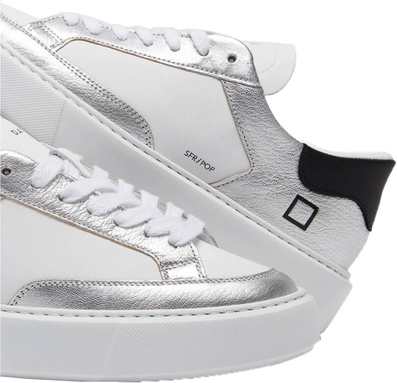 D.a.t.e. Witte Sneakers met Leren Details White Dames