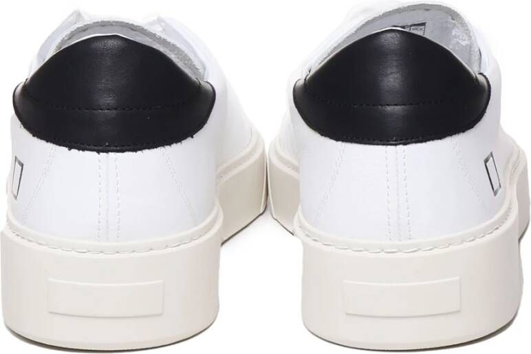 D.a.t.e. Witte Sneakers met Logo en Katoenen Veters White Heren