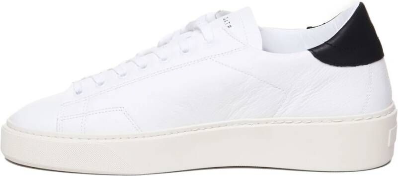 D.a.t.e. Witte Sneakers met Logo en Katoenen Veters White Heren