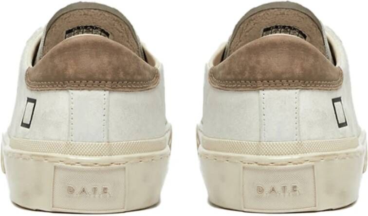 D.a.t.e. Witte Sneakers met Suède Details White Heren