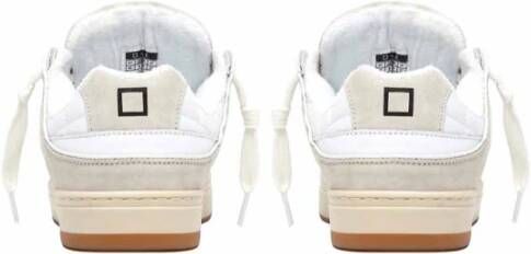 D.a.t.e. Witte Sneakers met Suede Patch Multicolor Heren