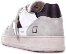 D.a.t.e. Witte Sneakers Suède Rubberen Zool White Heren