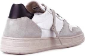 D.a.t.e. Witte Sneakers Suède Rubberen Zool White Heren