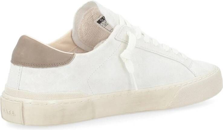 D.a.t.e. Witte Suède Lage Hill Sneakers White Heren