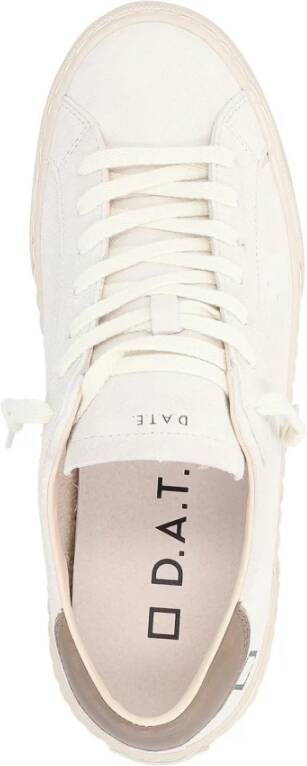 D.a.t.e. Witte Suède Lage Hill Sneakers White Heren