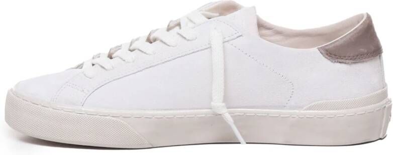 D.a.t.e. Witte Suède Veterschoenen Sneakers White Heren