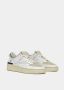 D.a.t.e. Sportieve Beige Leren Sneakers met Rubberen Zool Beige Dames - Thumbnail 8