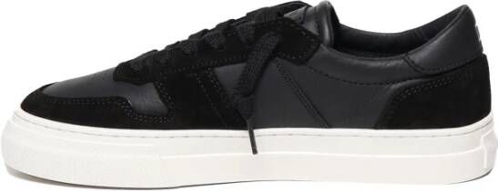 D.a.t.e. Zwarte Platte Vetersneakers Italië Black Heren