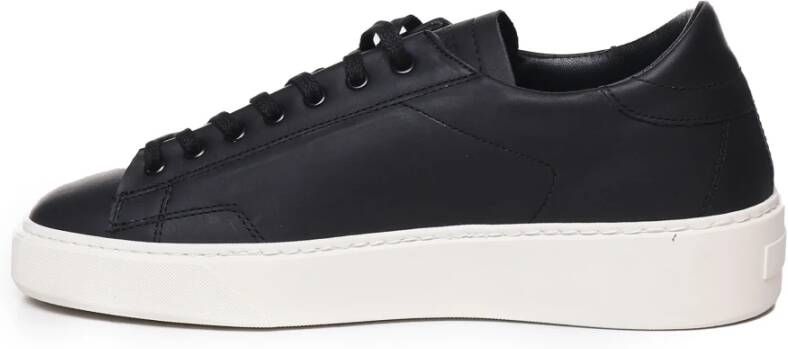 D.a.t.e. Zwarte Sneakers met Logo Gemaakt in Italië Black Heren