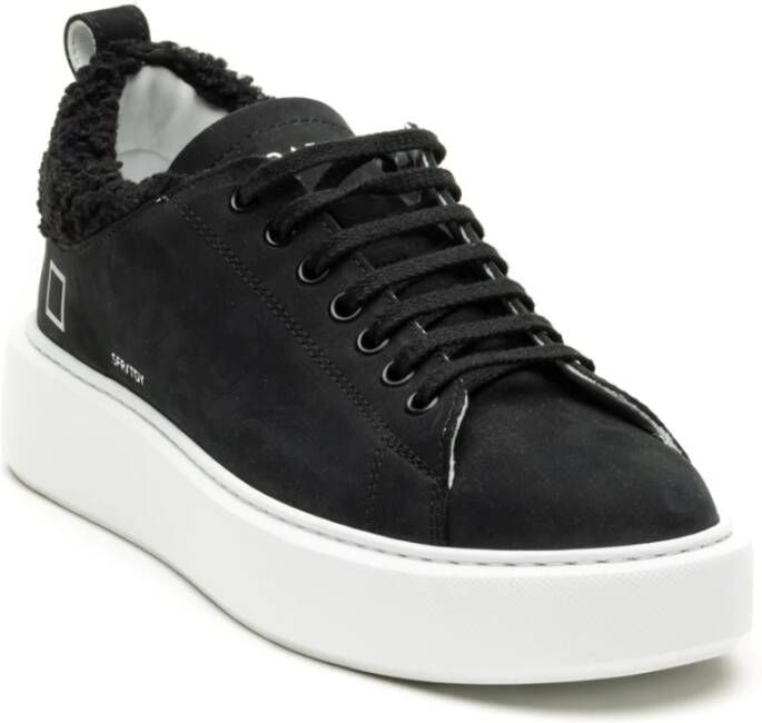 D.a.t.e. Zwarte Sneakers Sfera Teddyn Black Dames