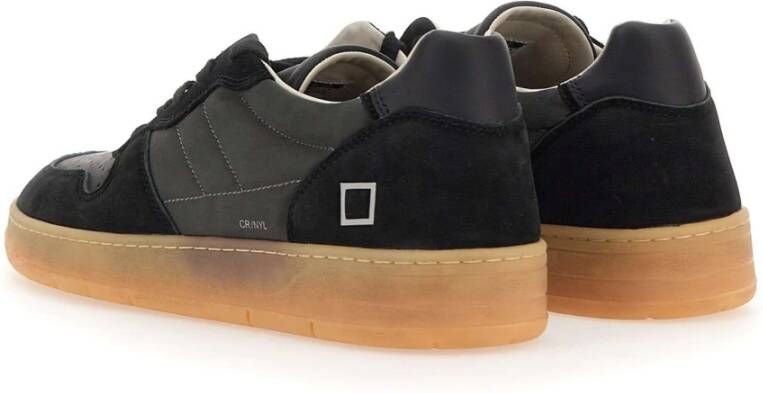 D.a.t.e. Zwarte Sneakers voor Mannen Black Heren