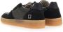 D.a.t.e. Zwarte Leren Sneakers met Logodetail Black Heren - Thumbnail 9