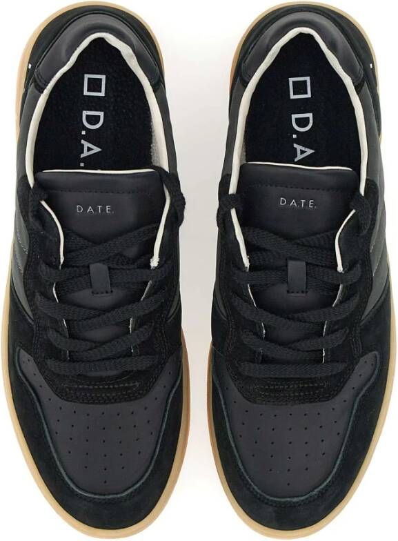 D.a.t.e. Zwarte Sneakers voor Mannen Black Heren