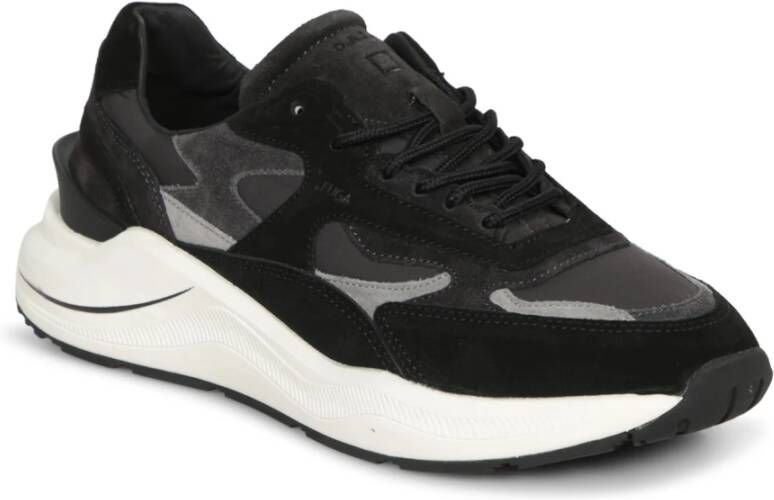 D.a.t.e. Zwarte Sneakers voor Modieuze Mannen Black Heren