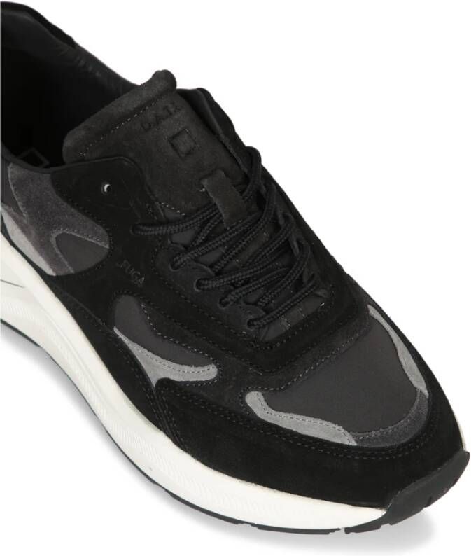 D.a.t.e. Zwarte Sneakers voor Modieuze Mannen Black Heren