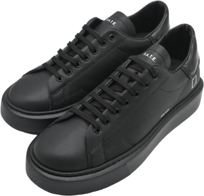 D.a.t.e. Zwarte spiegelsneakers Black Heren