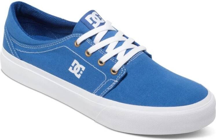 DC Shoes Blauw Wit Lage Herensneakers Blue Heren