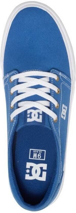 DC Shoes Blauw Wit Lage Herensneakers Blue Heren