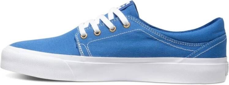 DC Shoes Blauw Wit Lage Herensneakers Blue Heren