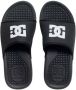 DC Shoes Heren Synthetisch Leren Slider Flip Flops Black Heren - Thumbnail 3