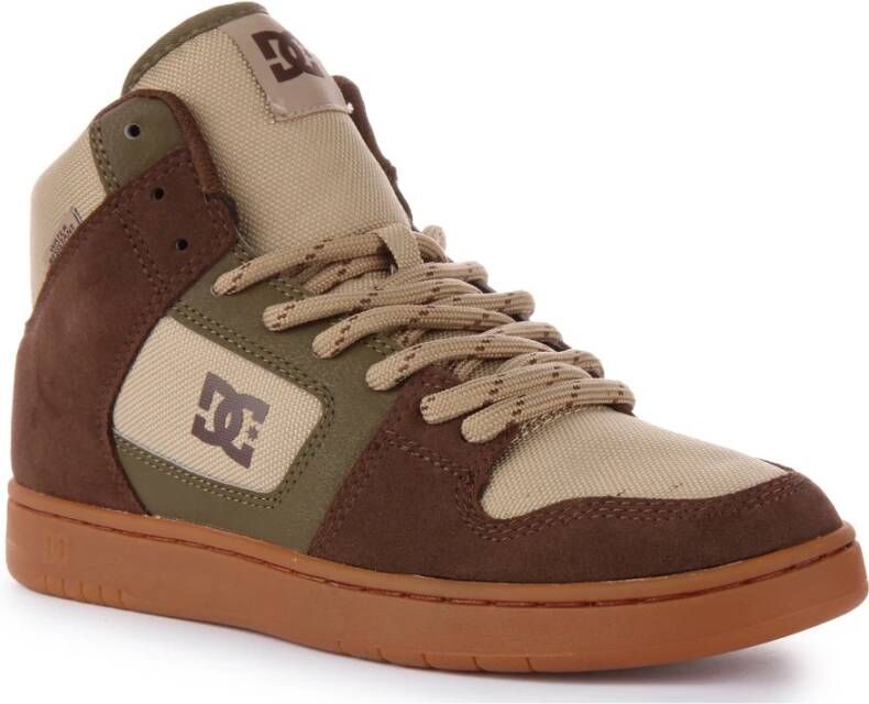 DC Shoes Waterbestendige High-Top Sneakers in Bruin Multicolor Heren