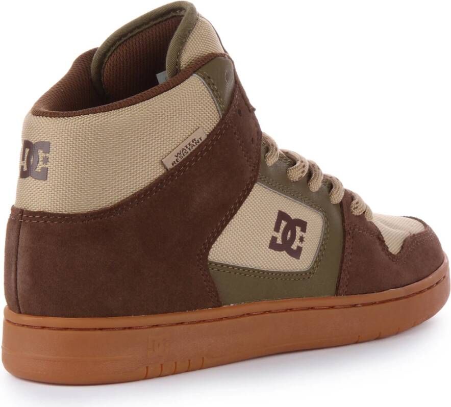 DC Shoes Waterbestendige High-Top Sneakers in Bruin Multicolor Heren