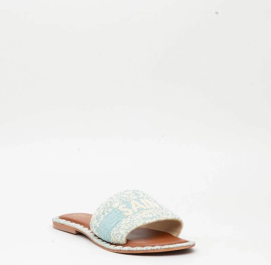 De Siena Slippers Blauw Dames