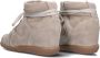 Deabused Ziggy Hoge sneakers Leren Sneaker Dames Taupe - Thumbnail 4