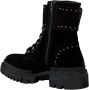 Deabused Dea 42 Veterboots Laarzen Met Veters Dames Zwart - Thumbnail 5