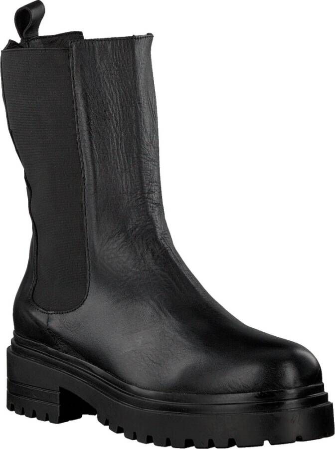 Deabused Zwarte Leren Chelsea Boot Dea-79L Black Dames