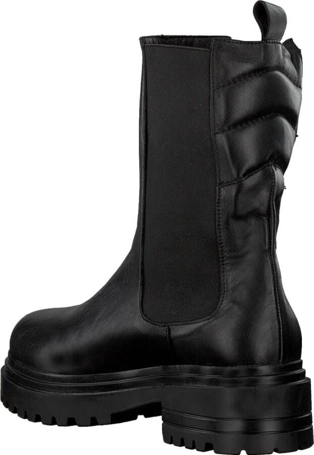 Deabused Zwarte Leren Chelsea Boot Dea-79L Black Dames