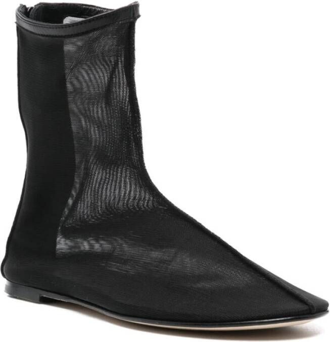 Dear Frances Zwarte Mesh Amandel Teen Schoenen Black Dames