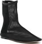 Dear Frances Zwarte Mesh Amandel Teen Schoenen Black Dames - Thumbnail 3