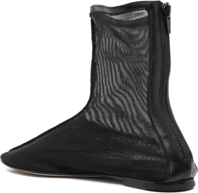 Dear Frances Zwarte Mesh Amandel Teen Schoenen Black Dames