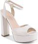 Dee Ocleppo Afslankende Plateau Sandalen Italiaans Leer White Dames - Thumbnail 2