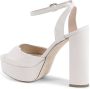 Dee Ocleppo Afslankende Plateau Sandalen Italiaans Leer White Dames - Thumbnail 3