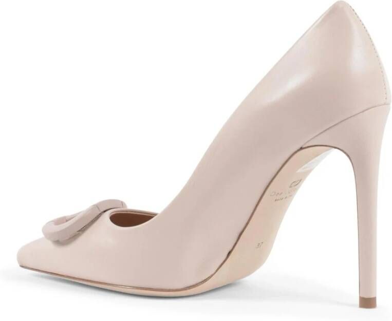 Dee Ocleppo Beige Leren Stiletto Hakken Beige Dames