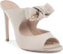 Dee Ocleppo Bow Embellished High Heel Mule Beige Dames - Thumbnail 2