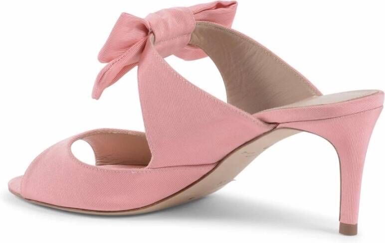 Dee Ocleppo Bow Embellished Low Heel Mule Pink Dames