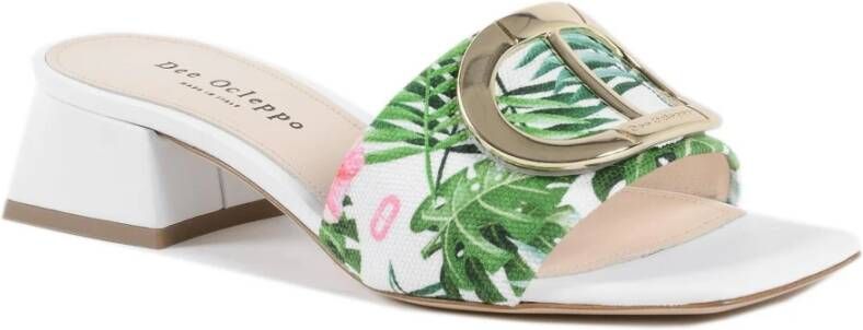 Dee Ocleppo Canvas Flat Mule Sandalen Multicolor Dames