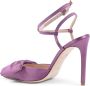 Dee Ocleppo Chique Satijnen Enkelband Stiletto Pump Purple Dames - Thumbnail 3