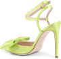 Dee Ocleppo Chique Satijnen Enkelband Stiletto's Green Dames - Thumbnail 2