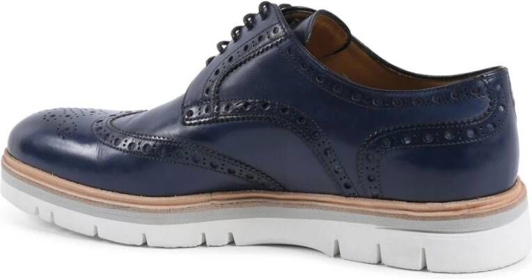 Dee Ocleppo Donkerblauwe Leren Brogue Schoenen Blue Heren