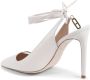 Dee Ocleppo Elegante leren slingback stiletto pumps White Dames - Thumbnail 3