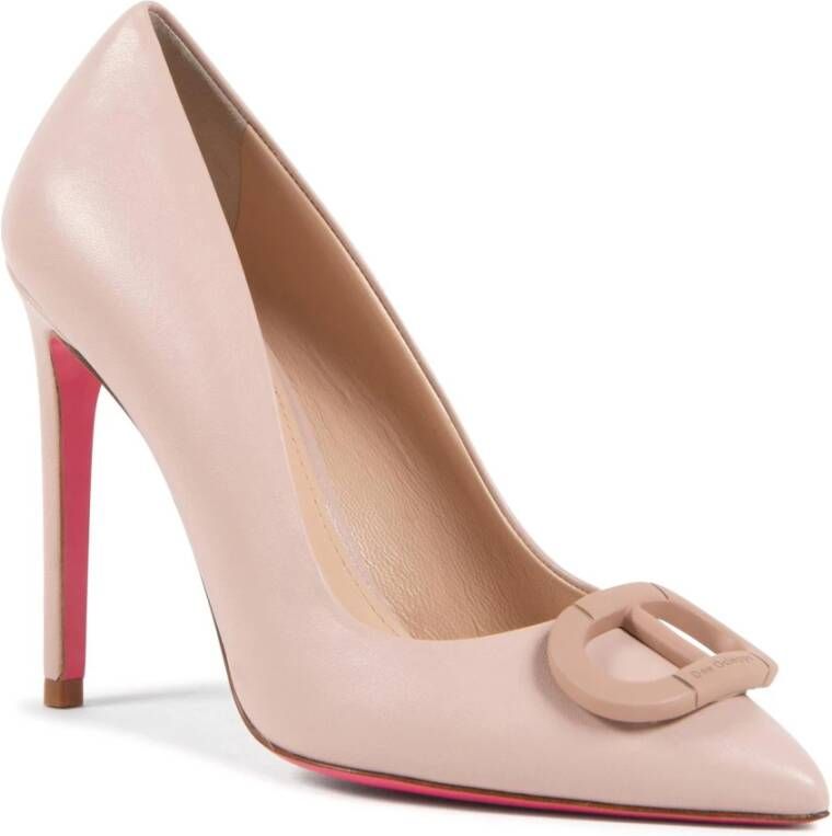 Dee Ocleppo Elegante Leren Stiletto Pump Beige Dames