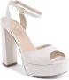 Dee Ocleppo Elegante Plateau Sandalen met Dunne Enkelband White Dames - Thumbnail 2