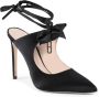 Dee Ocleppo Elegante Satijnen Muiltjes Hakken Black Dames - Thumbnail 2