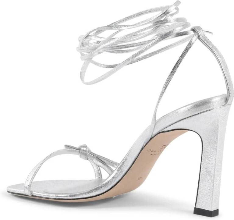 Dee Ocleppo Enkel Lace-Up High-Heel Sandaal Gray Dames