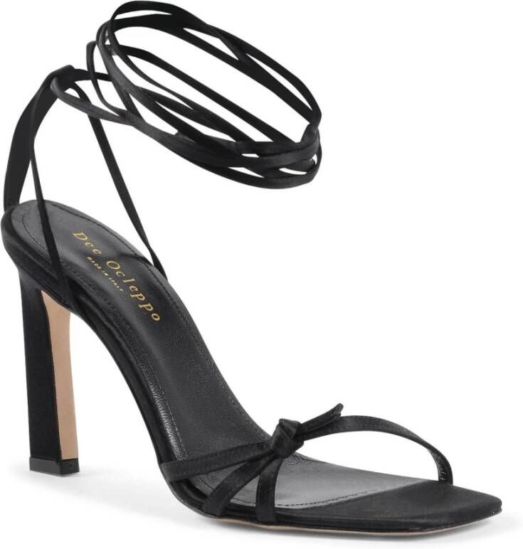 Dee Ocleppo Enkel Lace-Up High Heel Sandal Black Dames